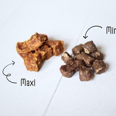 Rabbit meat cubes for dogs