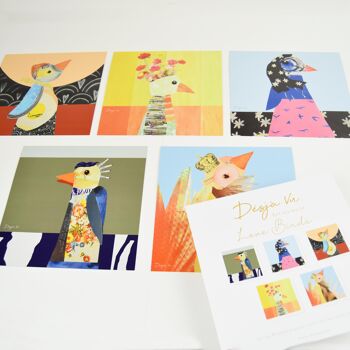 Love Birds - Cartes XL, set de 5 cartes 0147 3