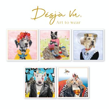 Dogs in Style - Cartes XL, ensemble de 5 cartes. 0054 2