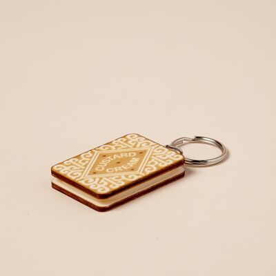 Keyring Custard Cream