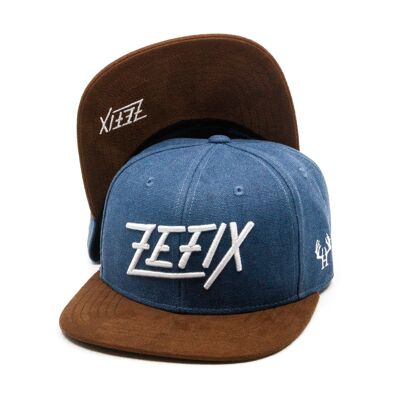 Bayerische Zefix Snapback Cap Canvas Dunkelblau