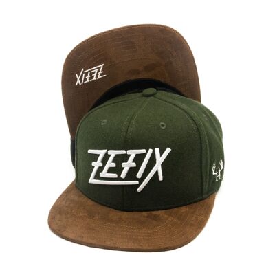 Gorra Bavarian Zefix Snapback de fieltro verde oscuro