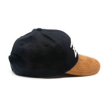 Casquette Bavarian Zefix Snapback Twill Noir Incurvé 5