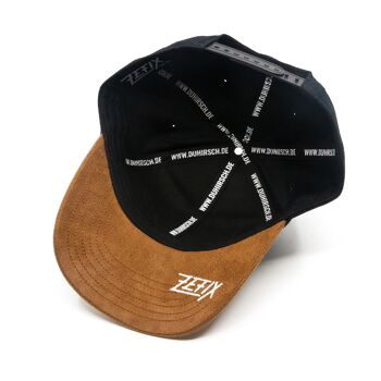 Casquette Bavarian Zefix Snapback Twill Noir Incurvé 6