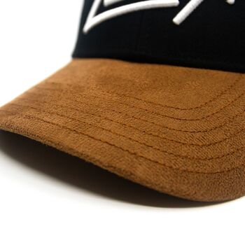 Casquette Bavarian Zefix Snapback Twill Noir Incurvé 8