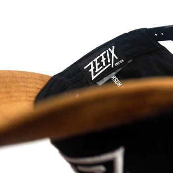 Casquette Bavarian Zefix Snapback Twill Noir Incurvé 9