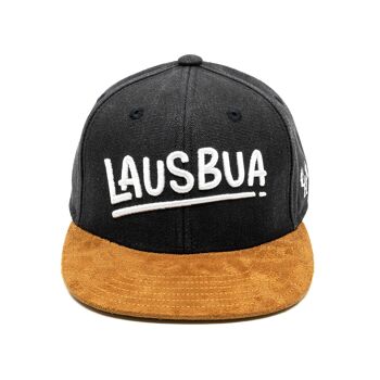 Casquette Bavarian Lausbua Kids Snapback Canvas Gris Foncé 2