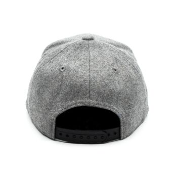 Casquette bavaroise Servus snapback enfant feutre gris clair 4