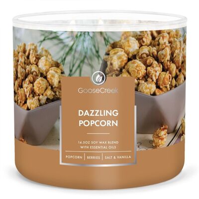 Dazzling Popcorn Goose Creek Candle®411 gramos Colección de 3 mechas