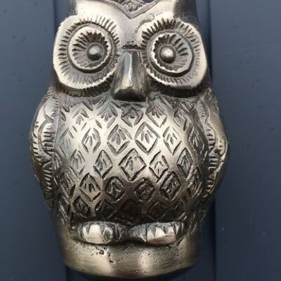 Baby Owl Türklopfer (Antik Silber)