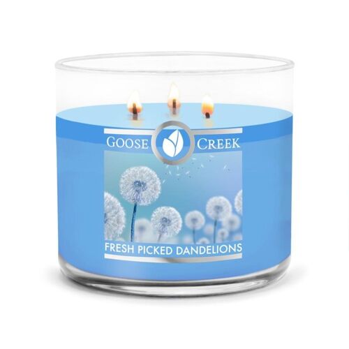 Fresh Picked Dandelions Goose Creek Candle® .411 grams 3 wick Collection