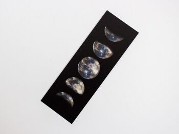 Signets avec phases de lune | DIN A7 long (5,2 x 14,8 cm) | PEFC 4