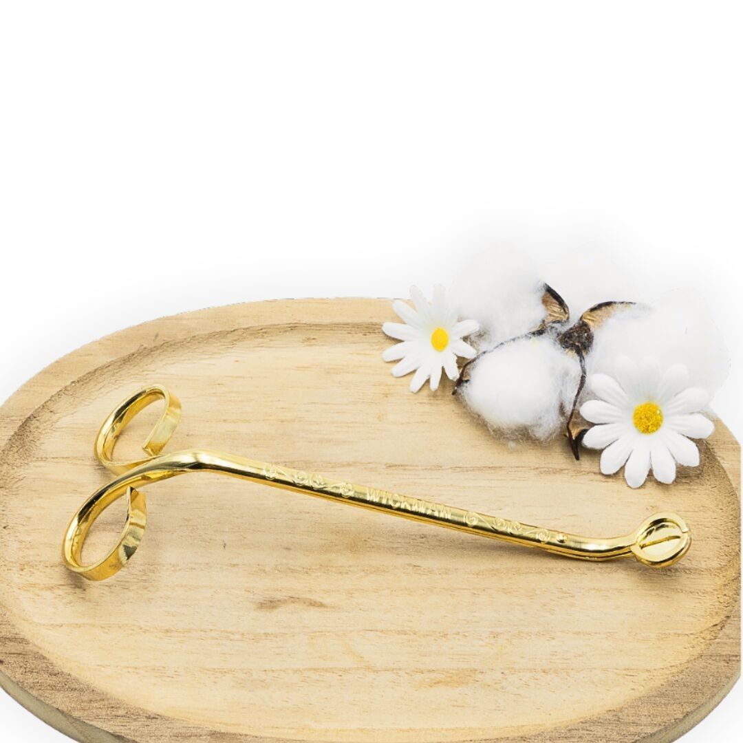 Scissors for candle maintenance