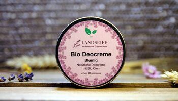 Crème déodorante bio au parfum floral