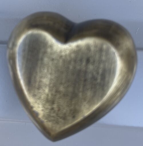 Heart Cabinet/Drawer Knobs (Brushed Brass)