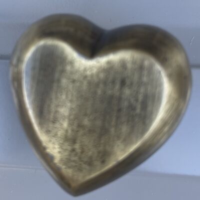 Manopole per mobili/cassetti Heart (ottone spazzolato)