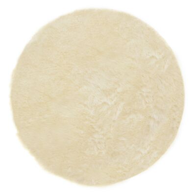 Tapis Rond 130cm D - Blanc - Made in France