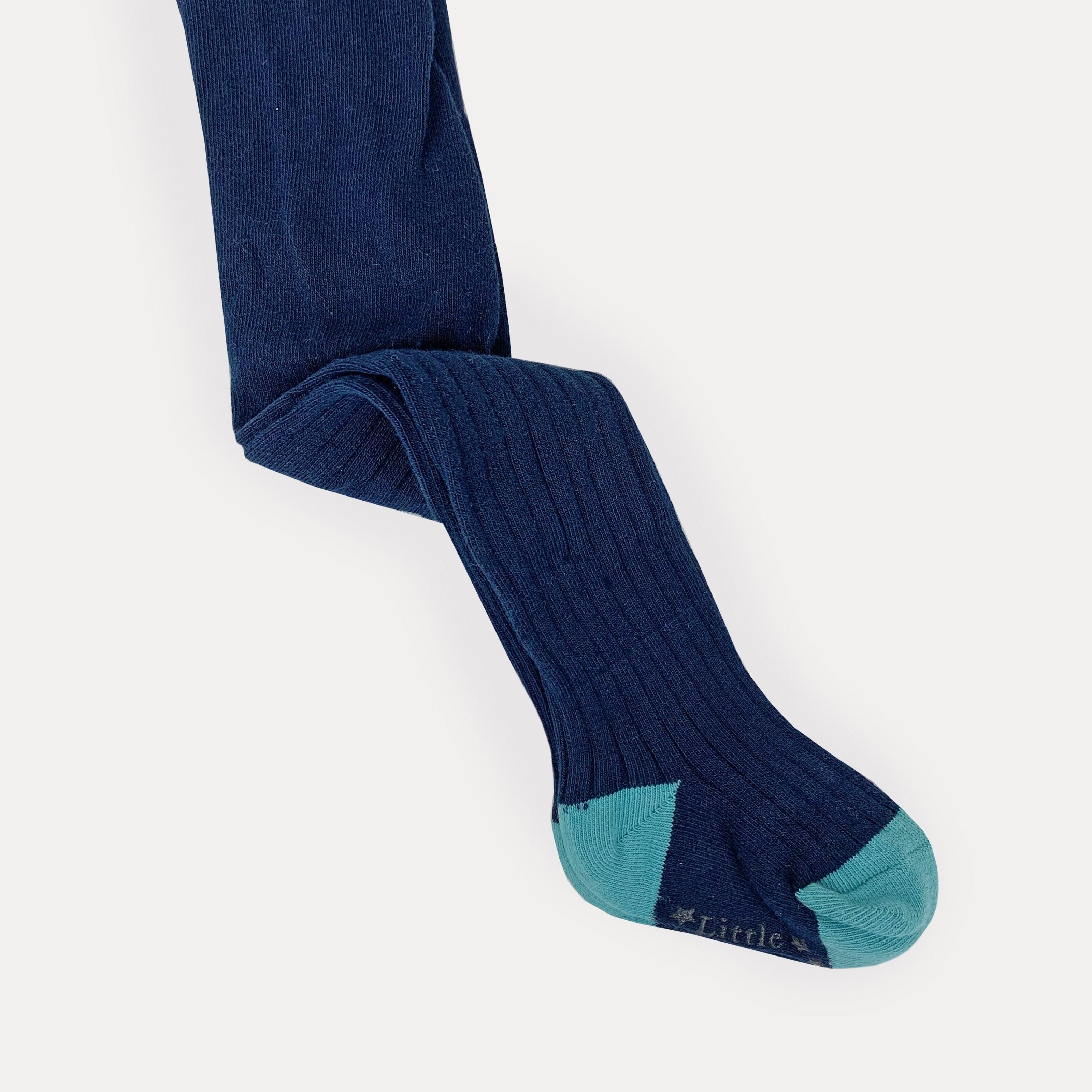 F21201 _ 4 sets of blue soft socks, Non-Slip Socks