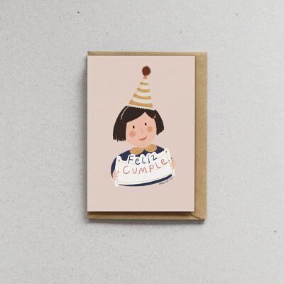 Card with envelope - Birthday - Birthday girl