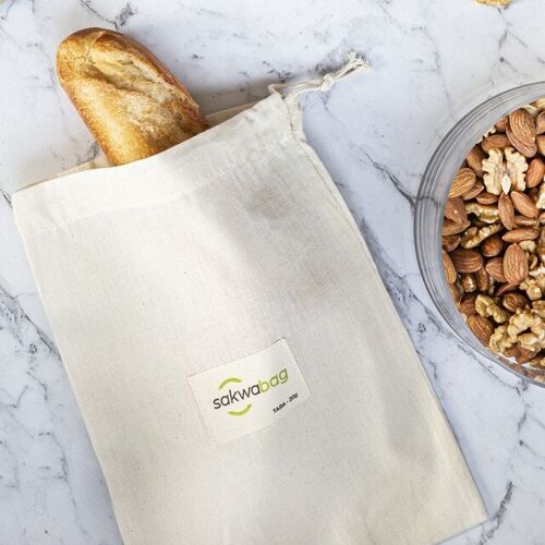 Bread bag organic cotton storage
