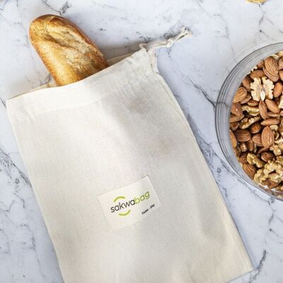 Bread bag organic cotton storage