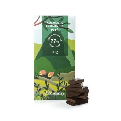 Chocolate ecológico 77% Perú