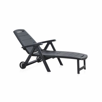 OUTDOOR - ANTIBES SUNLOUNGER ANTHRACITE SP55369
