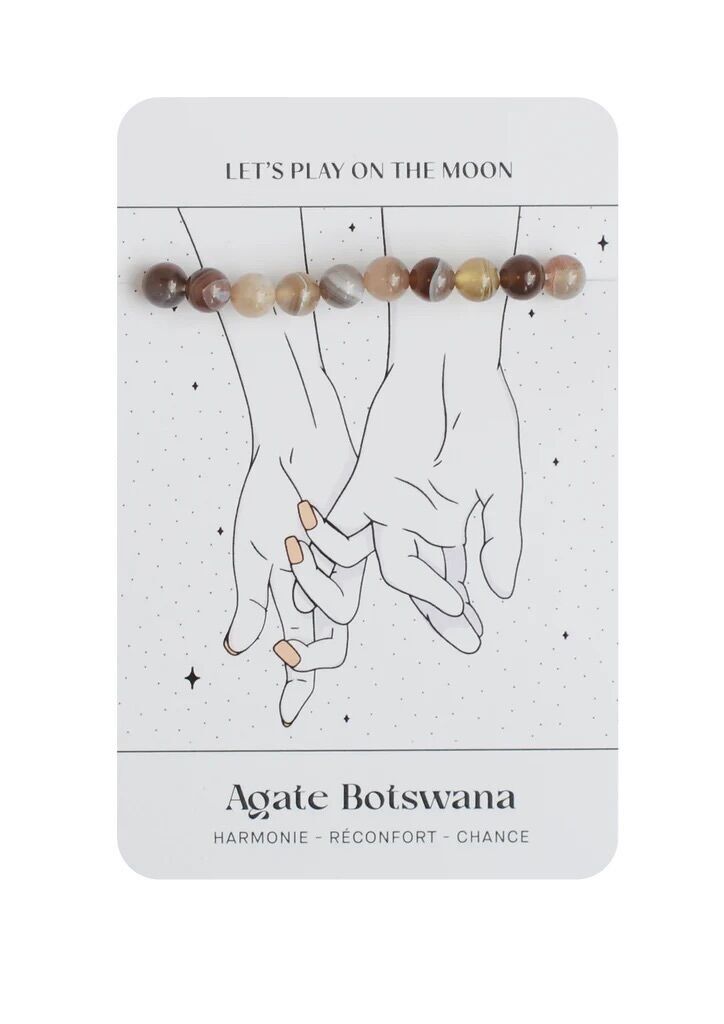 Glücksachat-Armband aus Botswana – Naturstein-Lithotherapie