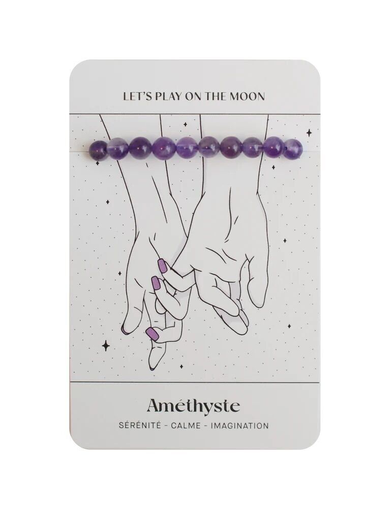Pulsera de Amatista Dejar ir y serenidad – Litoterapia con piedras naturales