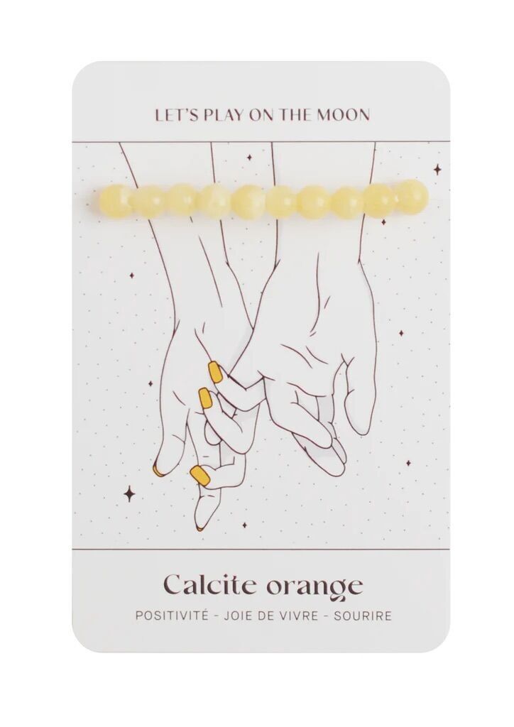 Oranges Calcit-Armband Sicherheit und Loslassen – Naturstein-Lithotherapie