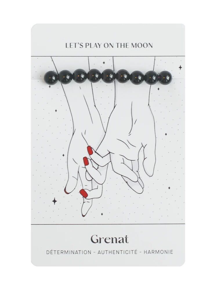 Granat-Armband Harmonie und Vitalität – Naturstein-Lithotherapie