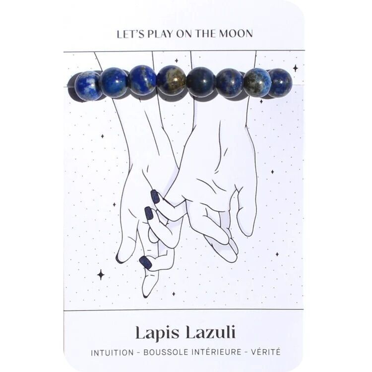 Bracciale per l'introspezione con lapislazzuli – Litoterapia con pietre naturali