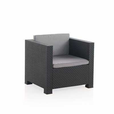 OUTDOOR - DIVA GRAPHITE SINGLE ARMCHAIR SP55490