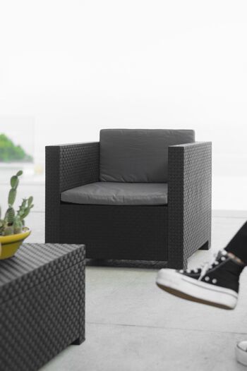 OUTDOOR - FAUTEUIL SIMPLE DIVA GRAPHITE SP55490 3