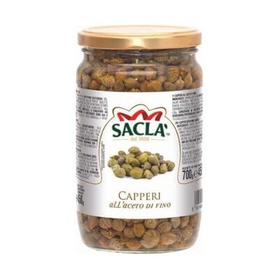 CAPERS PRESERVED IN WINE VINEGAR 700gr