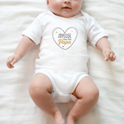 "Happy first birthday dad" baby bodysuit