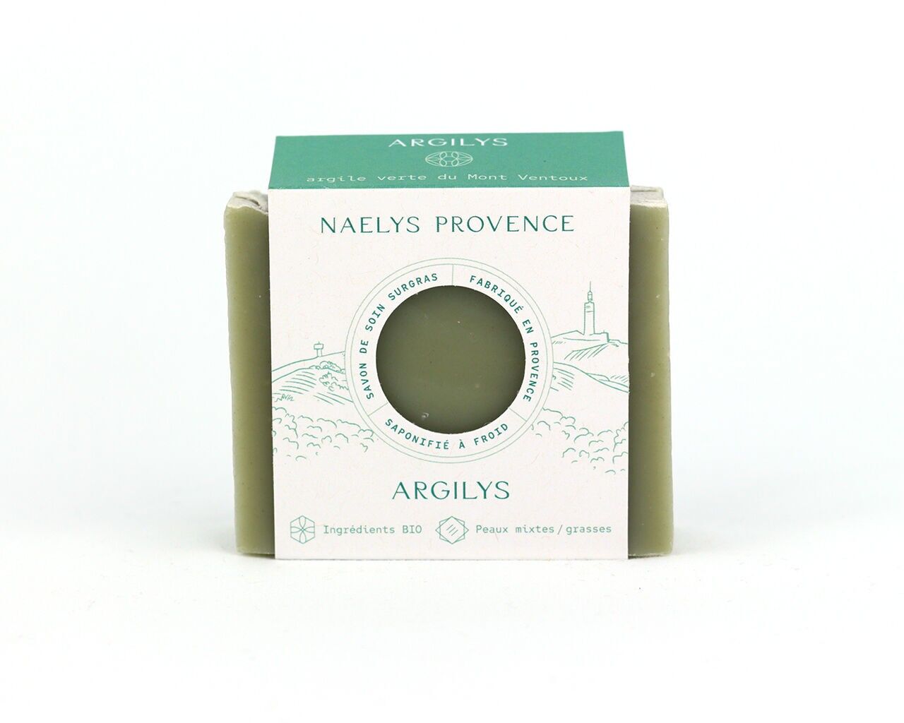 Handmade soap - Green clay from Mont Ventoux