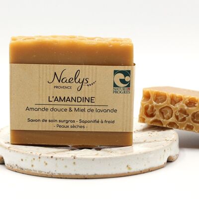 Savon artisanal Amande Douce et Miel de Lavande