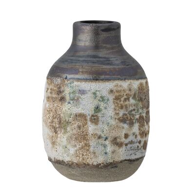 Crina Vase, Braun, Steingut