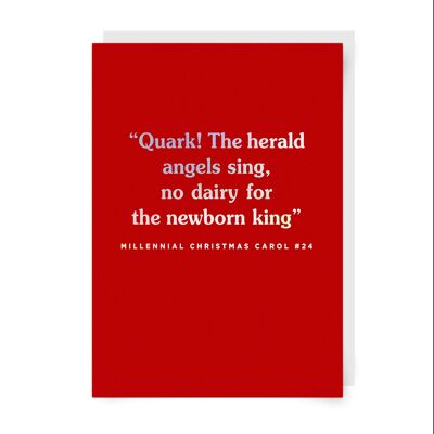 Tarjeta de Navidad de Quark The Herald Angels Sing