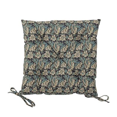 Coussin Abiha, Bleu, Coton