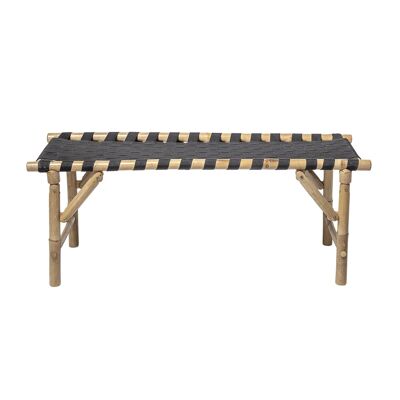 Vida Bench, Black, Bamboo