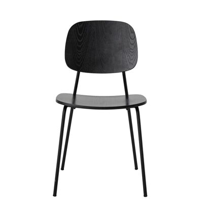 Silla de Comedor Monza, Negro, Contrachapado