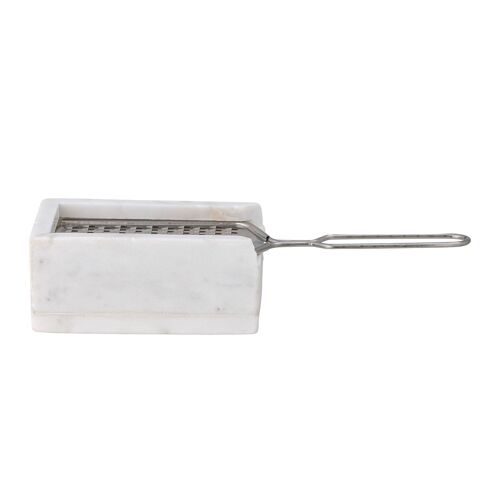 Fiori Grater, White, Marble