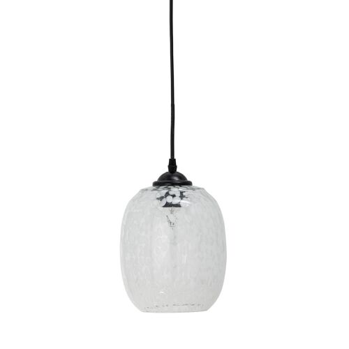 Gisele Pendant Lamp, White, Glass