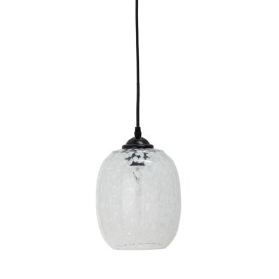 Suspension Gisele, blanc, verre