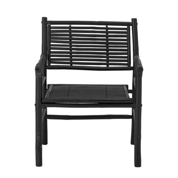 Coen Lounge Chair, Noir, Bambou 1