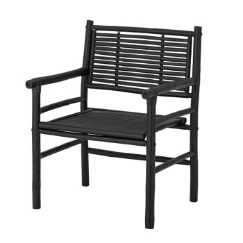 Coen Lounge Chair, Noir, Bambou 2