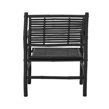 Coen Lounge Chair, Noir, Bambou 5