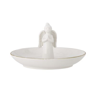 Hanyia Tray, White, Stoneware